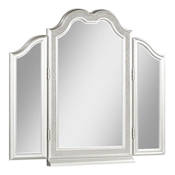 Evangeline Tri - Fold Vanity Mirror - Silver Oak 