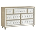 Antonella 7-Drawer Upholstered Dresser - Ivory and Camel - COA3368