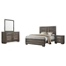 Janine Eastern King Bedroom Set - Grey - 4-Piece - COA3373