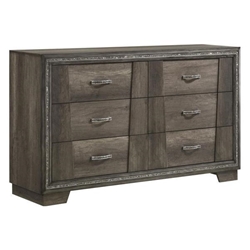 Janine 6-Drawer Dresser - Grey 