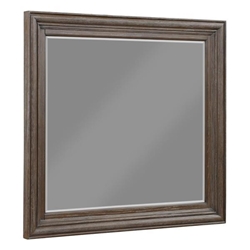 Emmett Dresser Mirror - Walnut Finish Frame - Brown 