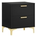 Kendall 2-Drawer Nightstand - Black