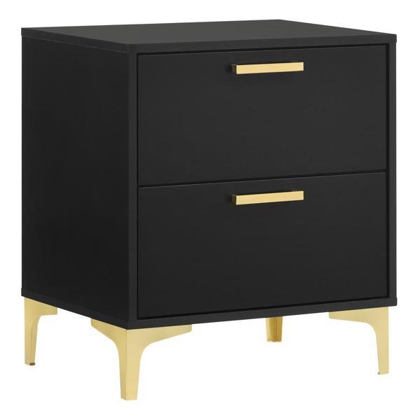 Kendall 2-Drawer Nightstand - Black 