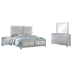 LaRue Eastern King Bedroom Set - Silver - 4-Piece