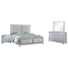 LaRue Eastern King Bedroom Set - Silver - 4-Piece - COA3605