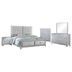 LaRue Eastern King Bedroom Set - Silver - 5-Piece