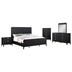 Brookmead Queen Bedroom Set - Black - 5-Piece