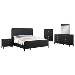 Brookmead Queen Bedroom Set - Black - 5-Piece 