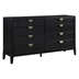 Brookmead 8-Drawer Dresser - Black