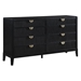 Brookmead 8-Drawer Dresser - Black - COA3662