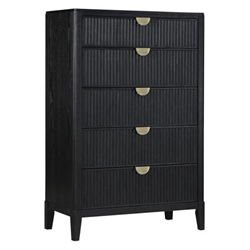 Brookmead 5-Drawer Bedroom Chest - Black 