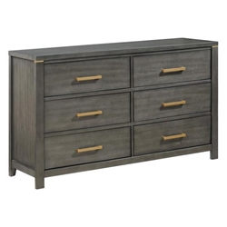 Kieran 6-Drawer Dresser - Grey 