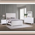 Anastasia Eastern King Bedroom Set - Pearl White - 4-Piece