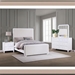 Anastasia Eastern King Bedroom Set - Pearl White - 4-Piece - COA3703