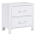 Anastasia 2-Drawer Nightstand - Pearl - White