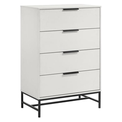 Sonora 4-Drawer Bedroom Chest - White 