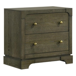 Gran Park 2-Drawer Nightstand Bedside Table - Dark Cocoa - Brown 