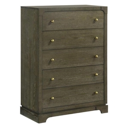 Gran Park 5-Drawer Bedroom Chest of Drawers - Dark Cocoa - Brown 