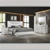 Ives Queen Bedroom Set - White High Gloss - 4-Piece