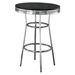 Retro 30" Round 1950's Bistro Pub Height Bar Table - Black - COA3937