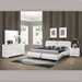 Jeremaine Queen Bedroom Set - White - 4-Piece - COA4004