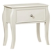 Dominique 1-Drawer Youth Nightstand - Cream White - Ivory - COA4590