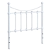 Marie Metal Twin Open Frame Headboard - White