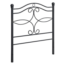 Callie Metal Twin Open Frame Headboard - Matte - Black 