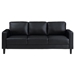 Ruth Upholstered Track Arm Sofa - Black - COA4899