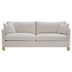 Corliss Upholstered Arched Arm Sofa - Beige