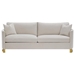 Corliss Upholstered Arched Arm Sofa - Beige - COA4944