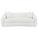 Isabella Sofa with Faux Sheepskin Upholstery - Ivory - COA5085