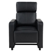 Toohey Upholstered Home Theater Push Back Recliner - Black - COA5292