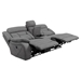 Higgins Loveseat with Power Recline - Grey Fabric - COA5309