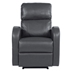 Grant Upholstered Power Recliner Chair - Grey