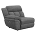 Bahrain Upholstered Left Arm Facing Power Recliner - Charcoal