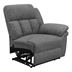 Bahrain Upholstered Right Arm Facing Recliner - Charcoal - Grey