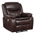 Sycamore Upholstered Power Recliner Chair - Dark - Brown