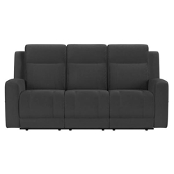 Brentwood Upholstered Motion Reclining Sofa - Dark Charcoal 