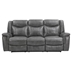 Conrad Motion Sofa - Grey Leatherette