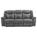 Conrad Motion Sofa - Grey Leatherette - COA5524