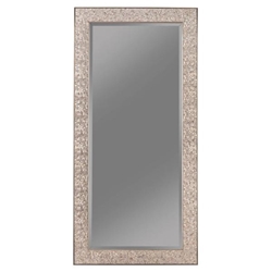 Rollins Rectangular Floor Mirror - Silver 