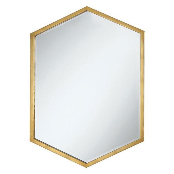 Bledel Heagonal Wall Mirror - Gold 