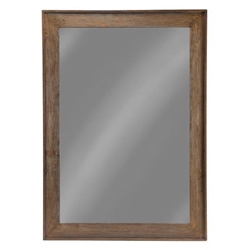 Odafin Wood Frame Floor Mirror - Distressed - Brown 