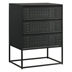 Alcoa 3-Drawer Multi - Purpose Tall Accent Cabinet - Black