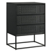 Alcoa 3-Drawer Multi - Purpose Tall Accent Cabinet - Black - COA6844