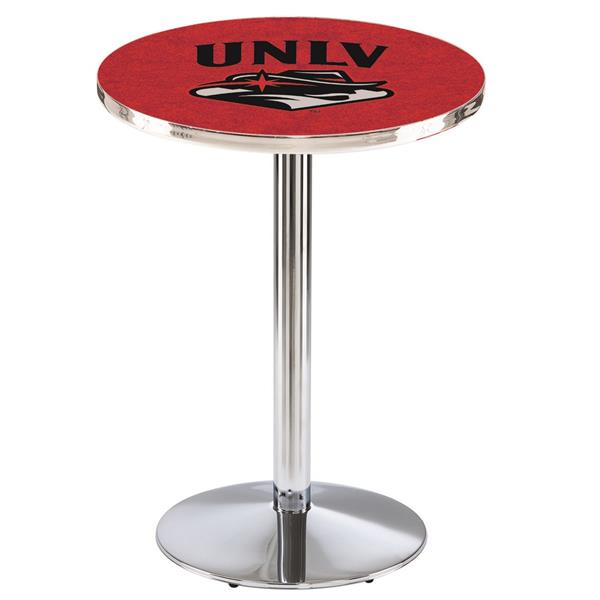 L214 University of Nevada Las Vegas 36" Tall Pub Table - Chrome  