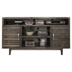 Avondale 62" TV Stand Console for TVs up to 70 inches - No Assembly Required - Charcoal-Brown Finish 