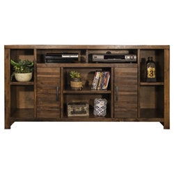 Sausalito 64" TV Stand Console for TVs up to 70 inches with 2 Doors - No Assembly Required - Whiskey Finish 