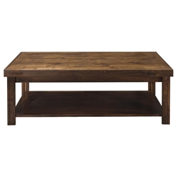 Sausalito 48" Coffee Table - No Assembly Required - Whiskey Finish 